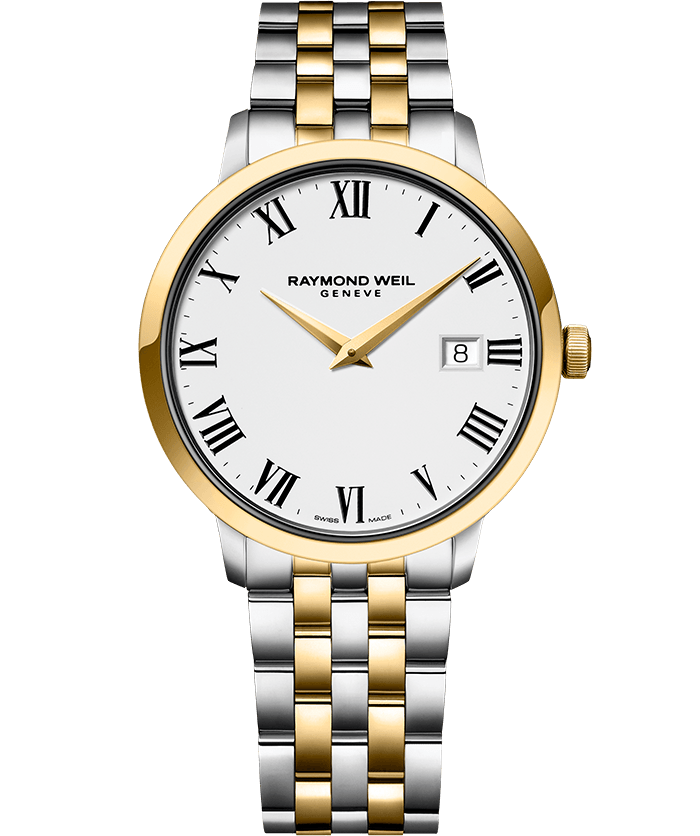 Raymond Weil Toccata 39mm Quartz Two Tone On Bracelet Men's Watch 5488-STP-00300