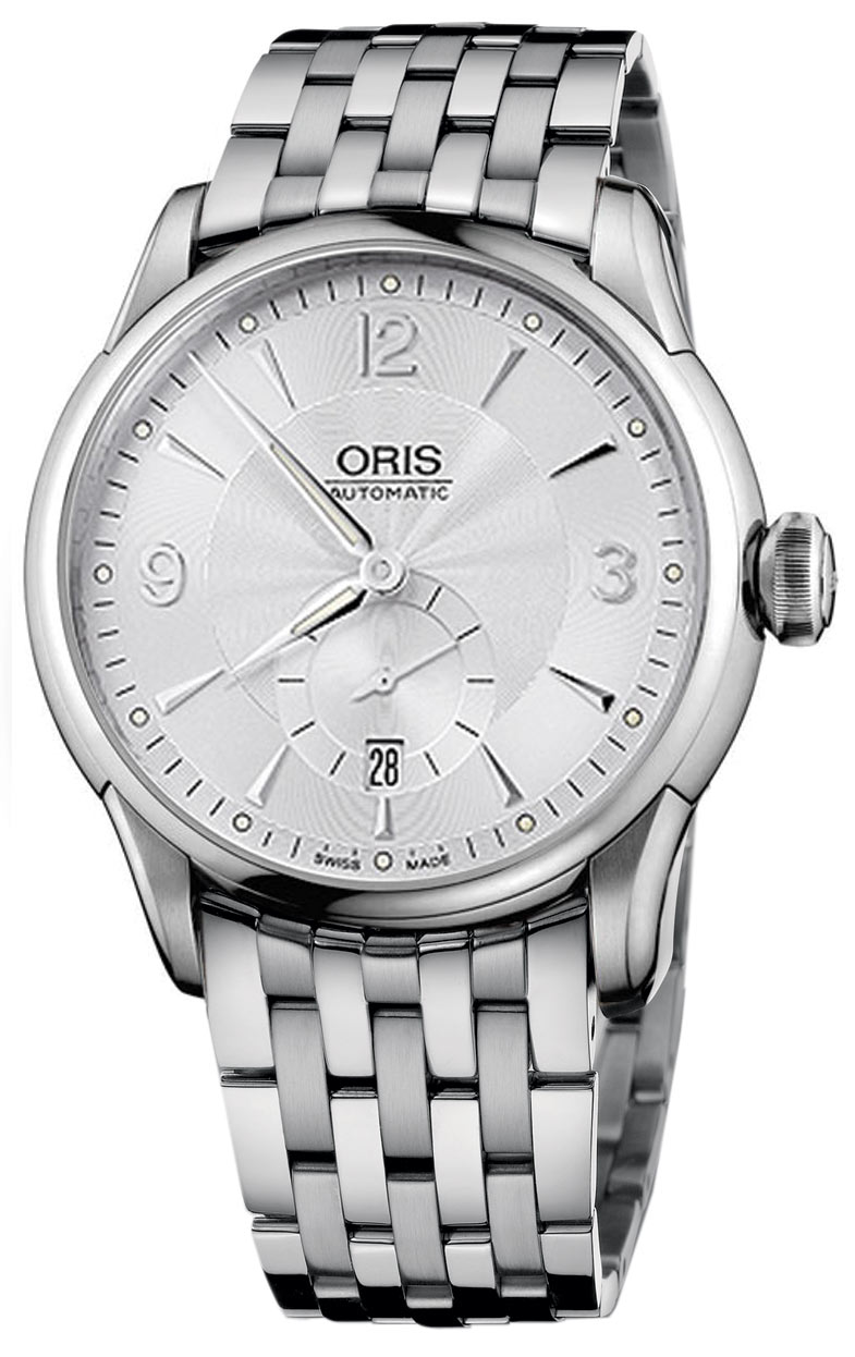 Oris Men's 623 7582 4071MB Artelier Small Second Date Watch
