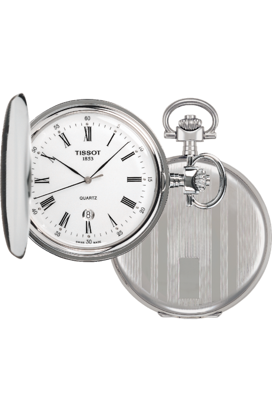 Tissot T-pocket Savonnettes White Dial T83.6.553.13 Men's Watch