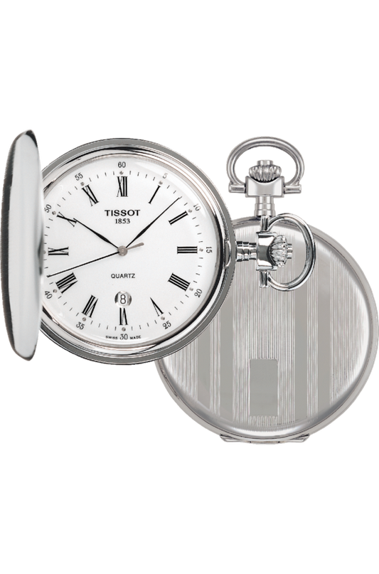 Tissot T-pocket Savonnettes White Dial T83.6.553.13 Men's Watch