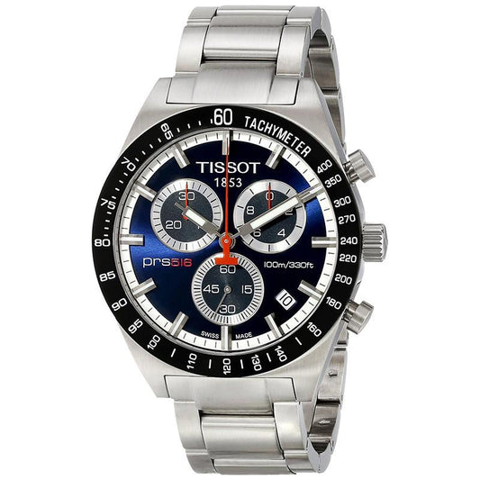 Tissot PRS 516 Chronograph Blue Dial T044.417.21.041.00 Men's Watch