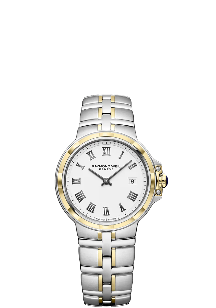 Raymond Weil Parsifal 30mm Two Tone On Bracelet Ladies Watch 5180-STP-00300