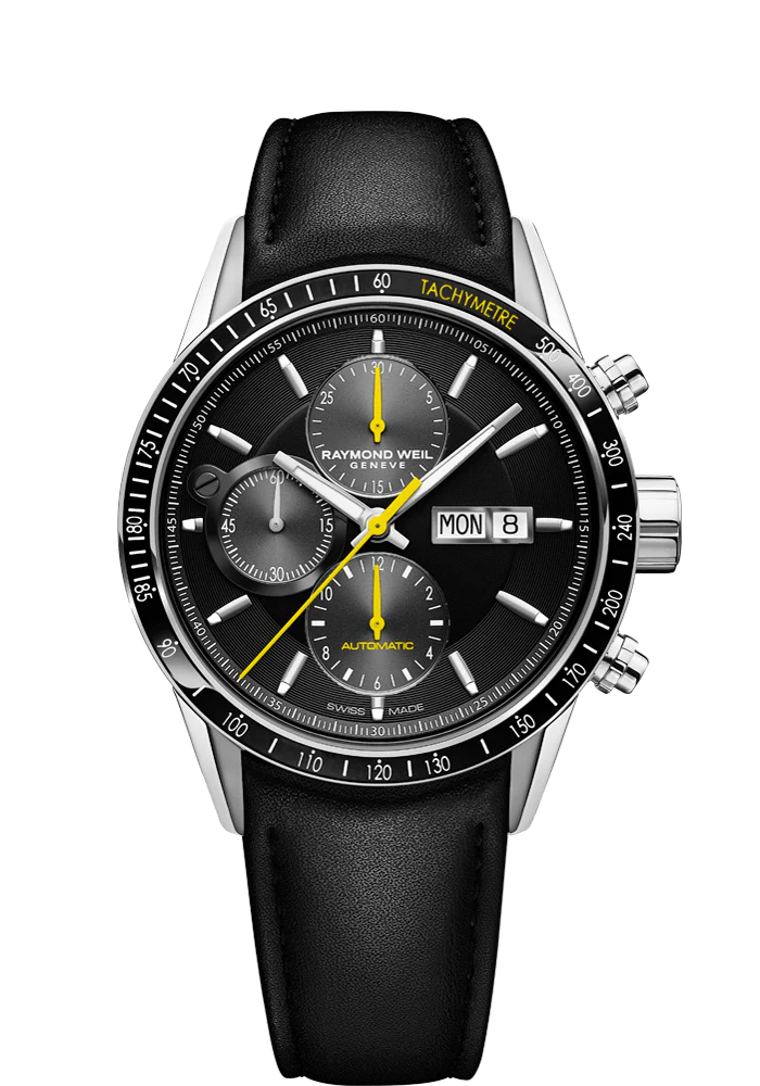 Raymond Weil Freelancer 42mm Automatic Chronograph Stainless Steel On Strap Men's Watch 7731-SC1-20121