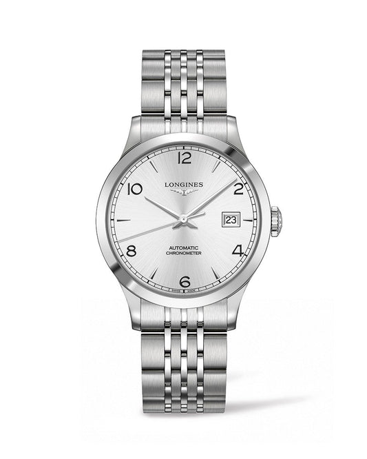 Longines Record 38mm Automatic Chronometer Stainless Steel On Bracelet Men's Watch L2.820.4.76.6