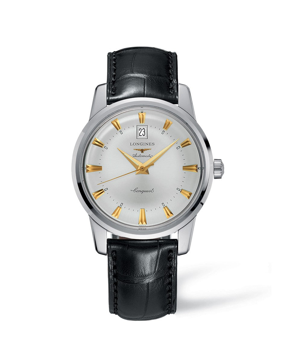 Longines Conquest Heritage 40mm Automatic Stainless Steel On Strap Men's Watch L1.645.4.75.4