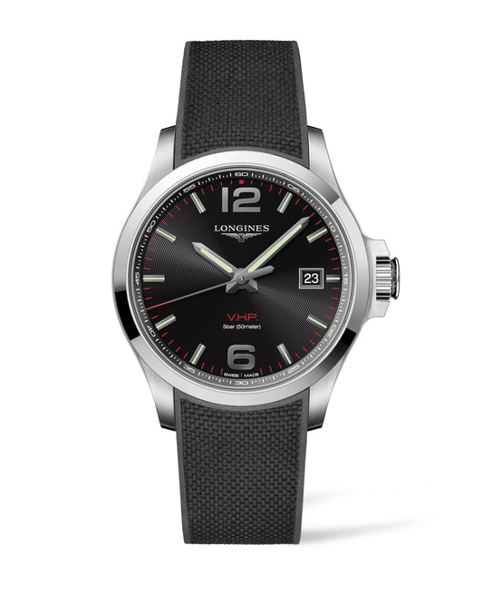 Longines Conquest V.H.P. 43mm Stainless Steel On Strap Men's Watch L3.726.4.56.9