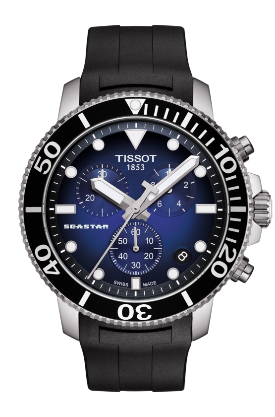 Tissot Seastar 1000 Chronograph 45.5mm Quartz Stainless Steel On Strap T1204171704100