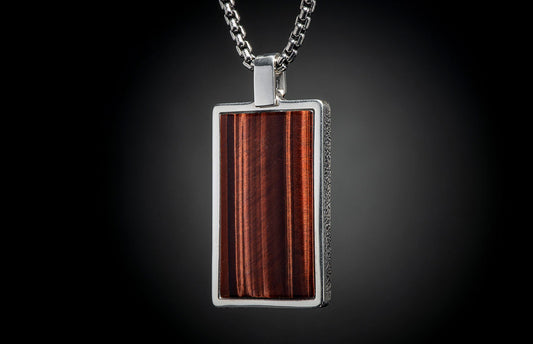 William Henry Necklace Red Tiger Eye Pinnacle P43 RTE
