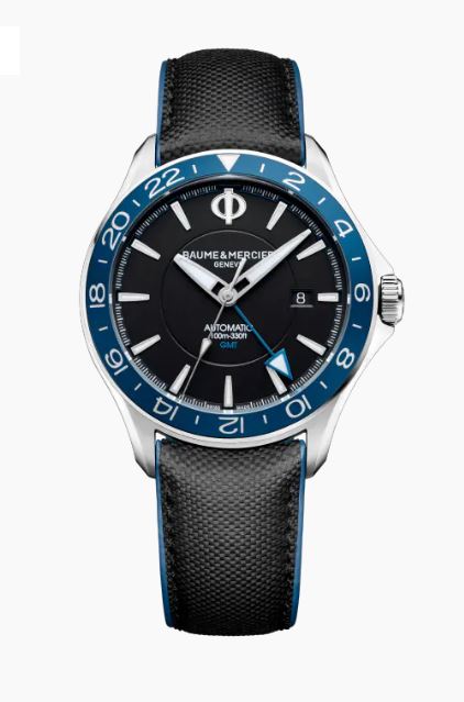 Baume & Mercier Clifton Club Automatic Dual Time Stainless Steel On Bracelet Men's Watch MOA10486