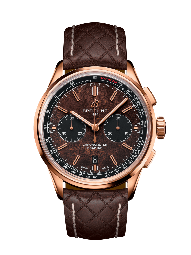 Breitling Premier B01 Chronograph 42 Bentley Centenary Limited Edition 18KT Red Gold On Strap Men's Watch RB01181A1Q1X1