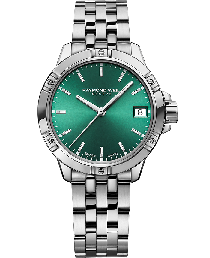 Tango Ladies Quartz Sunrayed Green Dial Bracelet Watch, 30mm