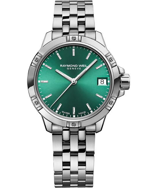 Tango Ladies Quartz Sunrayed Green Dial Bracelet Watch, 30mm