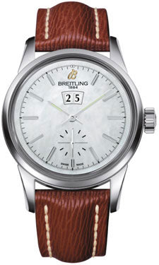 Breitling Transocean 38 A1631012/A764 Sahara Brown Strap Tang Mens Watch