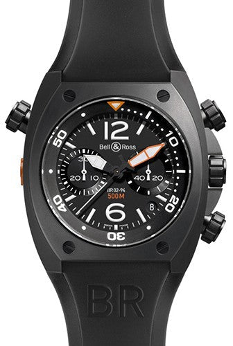 Bell & Ross BR 02 Chronograph Carbon Finish Watch