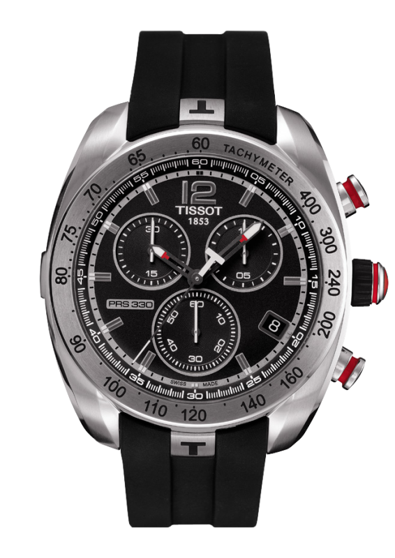 Tissot PRS 330 Chronograph Black Dial T076.417.17.057.00 Men's Watch