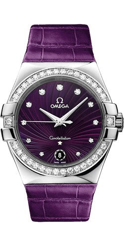 Ladies Omega Constellation Quartz 35mm 123.18.35.60.60.001 Watch