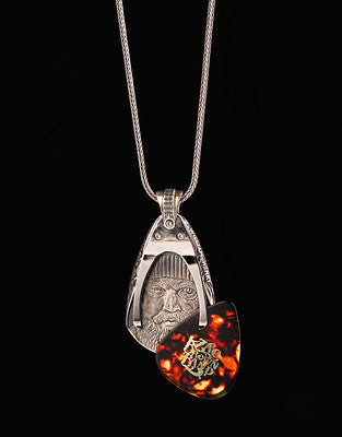 William Henry / Zac Brown LIMITED Production Pendant holds Guitar Pick on 20" Sterling Silver Necklace