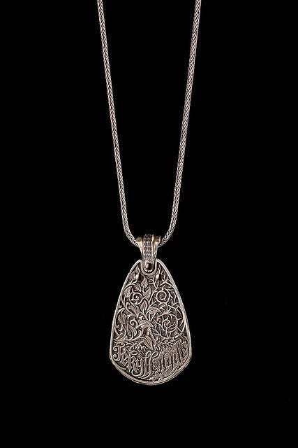 William Henry / Zac Brown LIMITED Production Pendant holds Guitar Pick on 20" Sterling Silver Necklace
