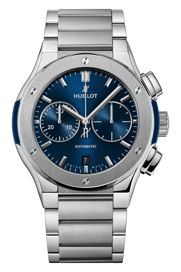 Classic Fusion Chronograph Integrated Bracelet Titanium Blue