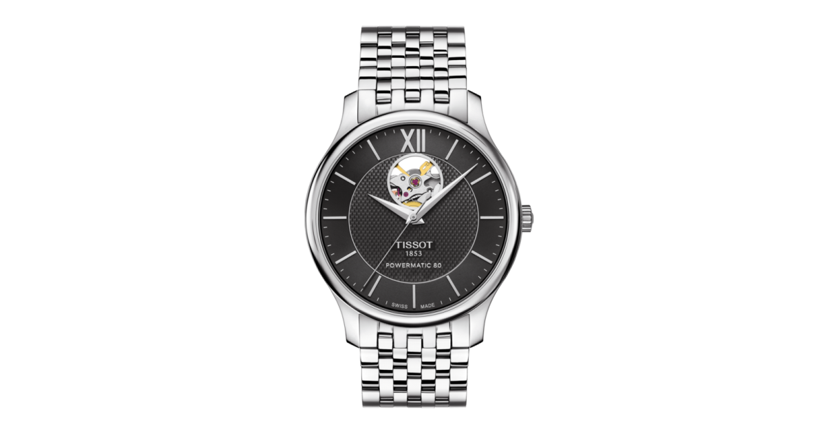 Tissot Tradition Powermatic 80 Open Heart Men's Watch T063.907.11.058.00