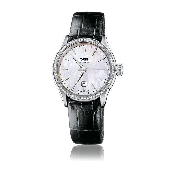 Oris Artelier Date Diamond 01 561 7604 4956-07 5 16 71FC Ladies Watch