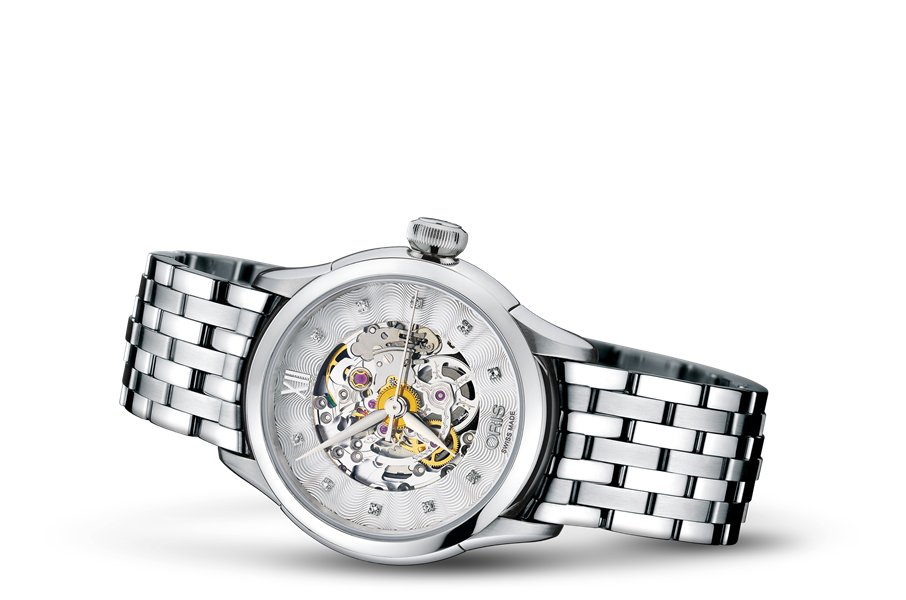 Oris Artelier Skeleton 01 560 7604 4019-07 8 16 73 Men's Watch