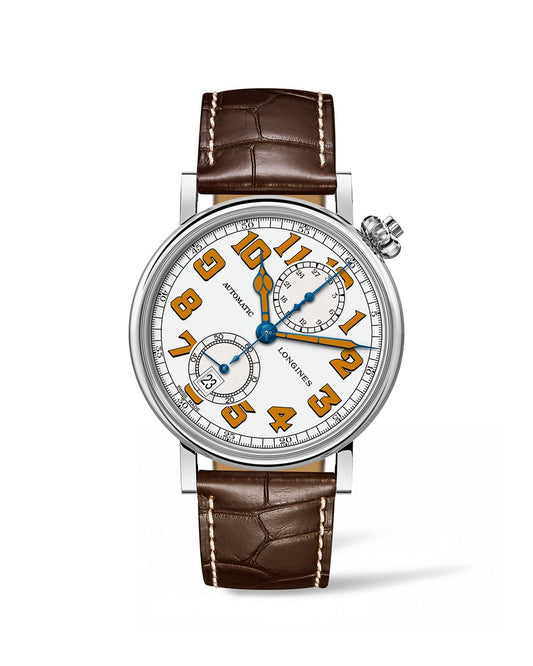 Longines Heritage Avigation Type A-7 1935 41mm Chronograph Stainless Steel On Strap Men's Watch L2.812.4.23.2