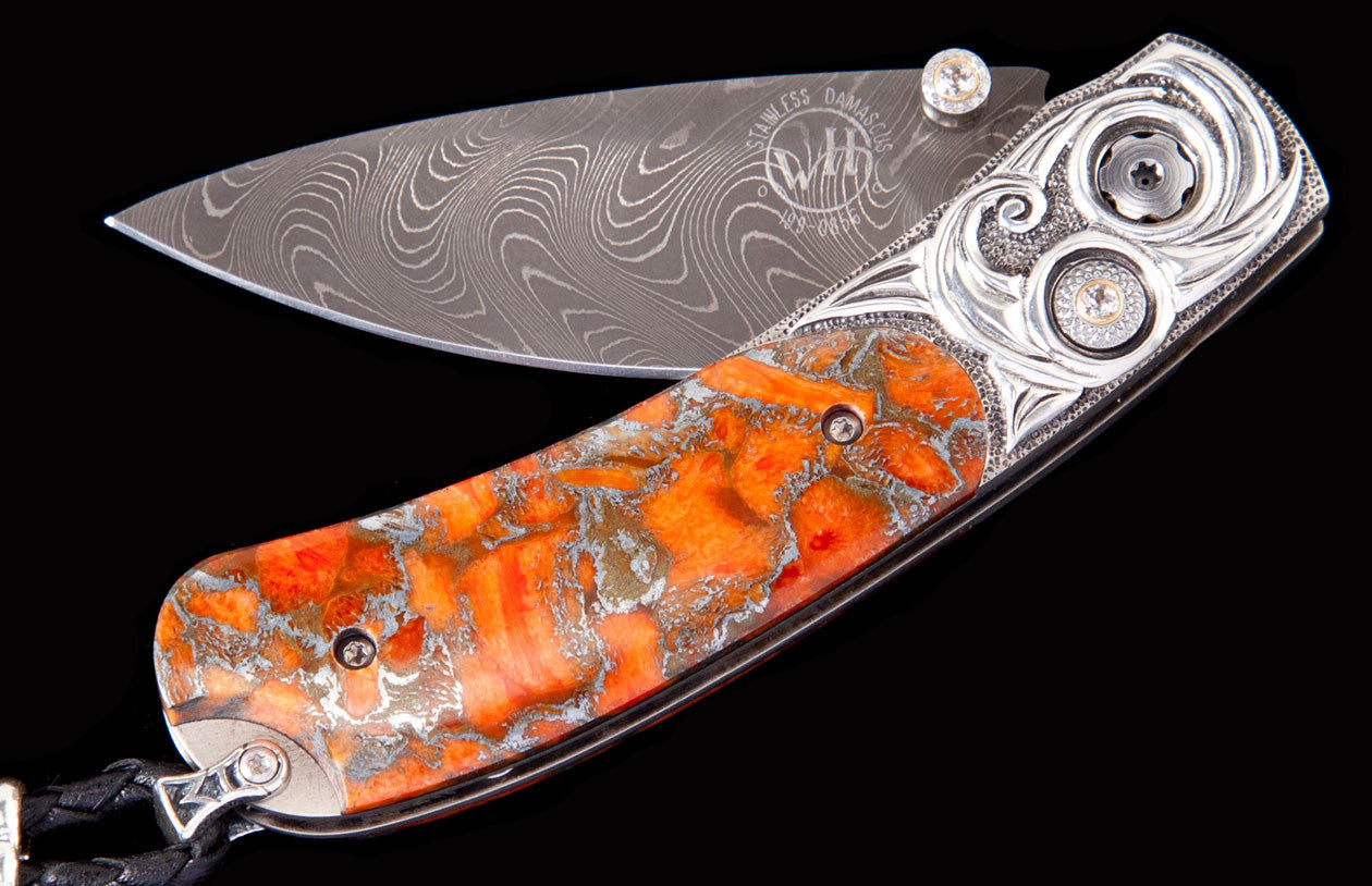William Henry Pocket Knife Kestrel Coral Wave Edition Of 50 Pieces B09 Coral Wave