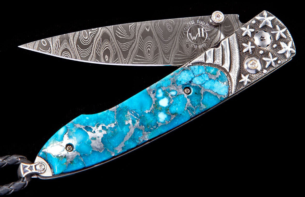 William Henry Pocket Knife Lancet Stars & Stripes Edition Of 250 Pieces B10 Stars & Stripes
