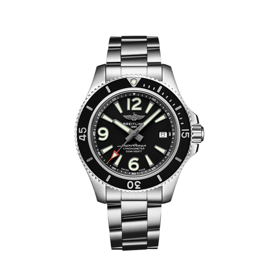 Breitling Superocean Automatic 42 Stainless Steel On Steel Bracelet Men's Watch A17366021B1A1