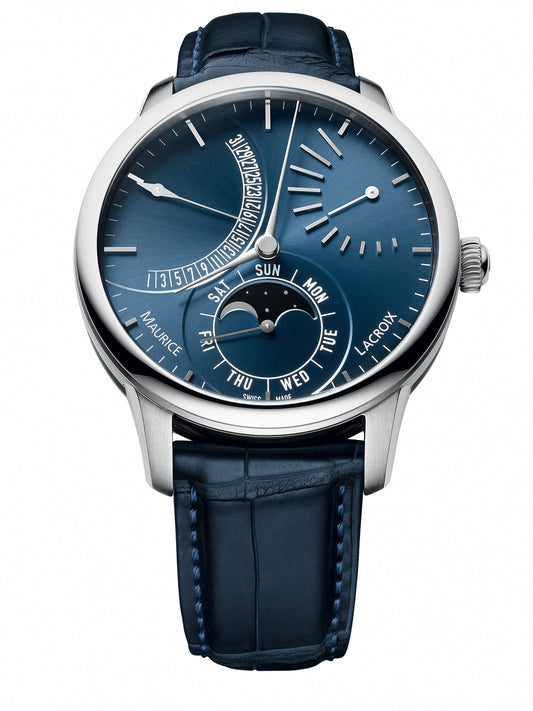 Maurice Lacroix Masterpiece Lune Retrograde Automatic Men's Watch MP6528-SS001-430