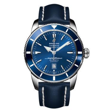 Breitling Superocean Heritage 46 Leather Strap A1732016/C734-leather-blue-tang