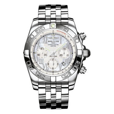 Breitling Chronomat B01 Stainless Steel Polished Bezel AB011012/A691-pilot-steel