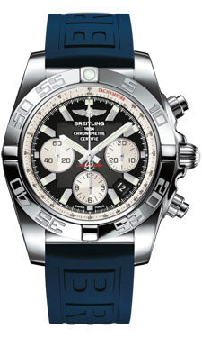Breitling Chronomat 44 Steel Polished Bezel - Diver Pro III Strap - Tang AB011012/B967-diver-pro-iii-blue-tang Men's Watch