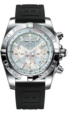 Breitling Chronomat 44 Steel Polished Bezel - Diver Pro III Strap - Tang AB011012/G686-diver-pro-iii-black-tang Men's Watch