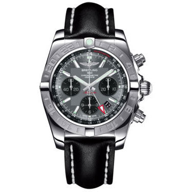 Breitling Chronomat 44 GMT Leather Strap AB042011/F561-leather-black-tang