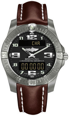 Breitling Aerospace Evo Leather Strap - Deployant Buckle E7936310/BC27-leather-brown-deployant Men's Watch