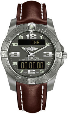 Breitling Aerospace Evo Leather Strap - Deployant Buckle E7936310/F562-leather-brown-deployant Men's Watch