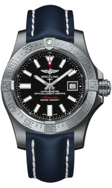 Breitling Avenger II Seawolf A1733110/BC30 Blue Leather Deployant Mens Watch